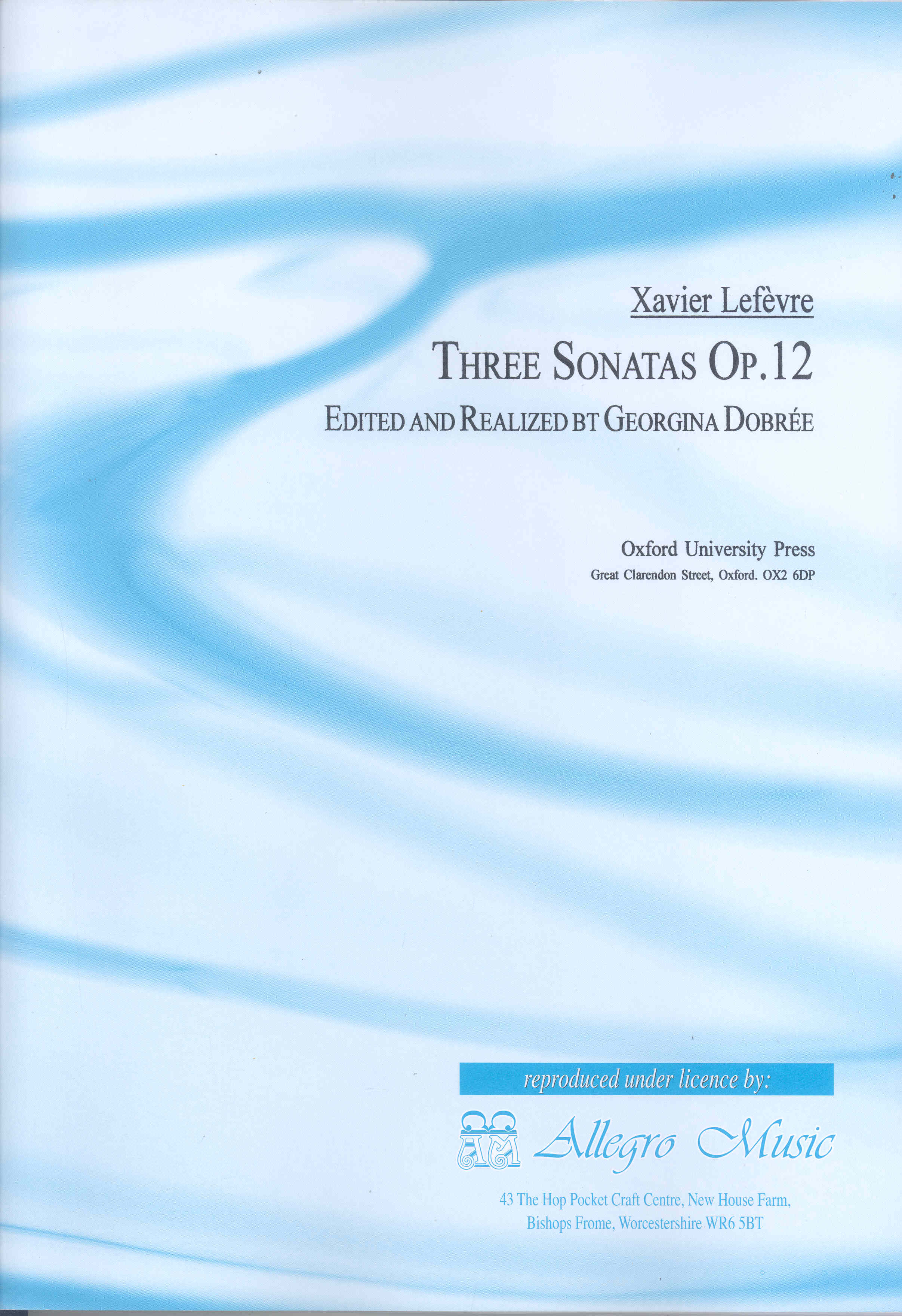 Lefevre Sonatas (3) Op 12 Clarinet & Piano Sheet Music Songbook