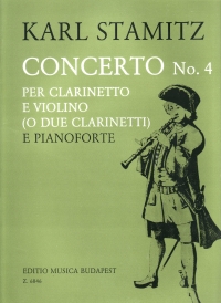 Stamitz Concerto No4 Clarinet & Violin With Piano Sheet Music Songbook