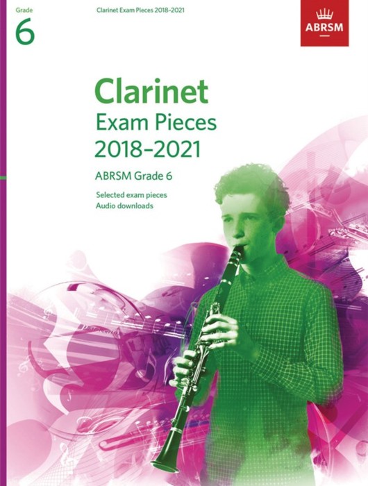 Clarinet Exams Pieces 2018-21 Grade 6 +online Ab Sheet Music Songbook