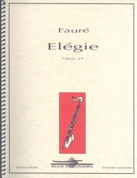 Faure Elegie Bass Clarinet & Piano Sheet Music Songbook