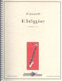 Faure Elegie Bass Clarinet & Piano Sheet Music Songbook