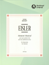 Eisler Moment Musical Clarinet Sheet Music Songbook
