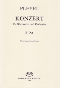 Pleyel Concerto For Clarinet Bb Major Cl & Pf Sheet Music Songbook