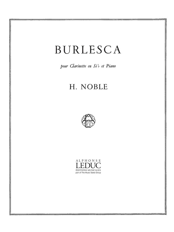 Noble Burlesca Clarinet & Piano Sheet Music Songbook