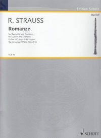 Strauss R Romance Ein B Major Opav61 Clarinet & Pf Sheet Music Songbook