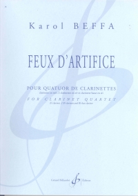 Beffa Feux Dartifice Clarinet Quartet Sheet Music Songbook