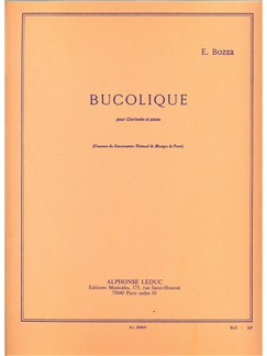 Bozza Bucolique Clarinet & Piano Sheet Music Songbook