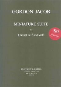 Jacob Miniature Suite Clarinet & Viola Sheet Music Songbook