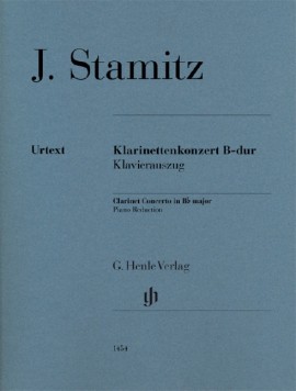 Stamitz Clarinet Concerto In B-flat Clarinet & Pf Sheet Music Songbook