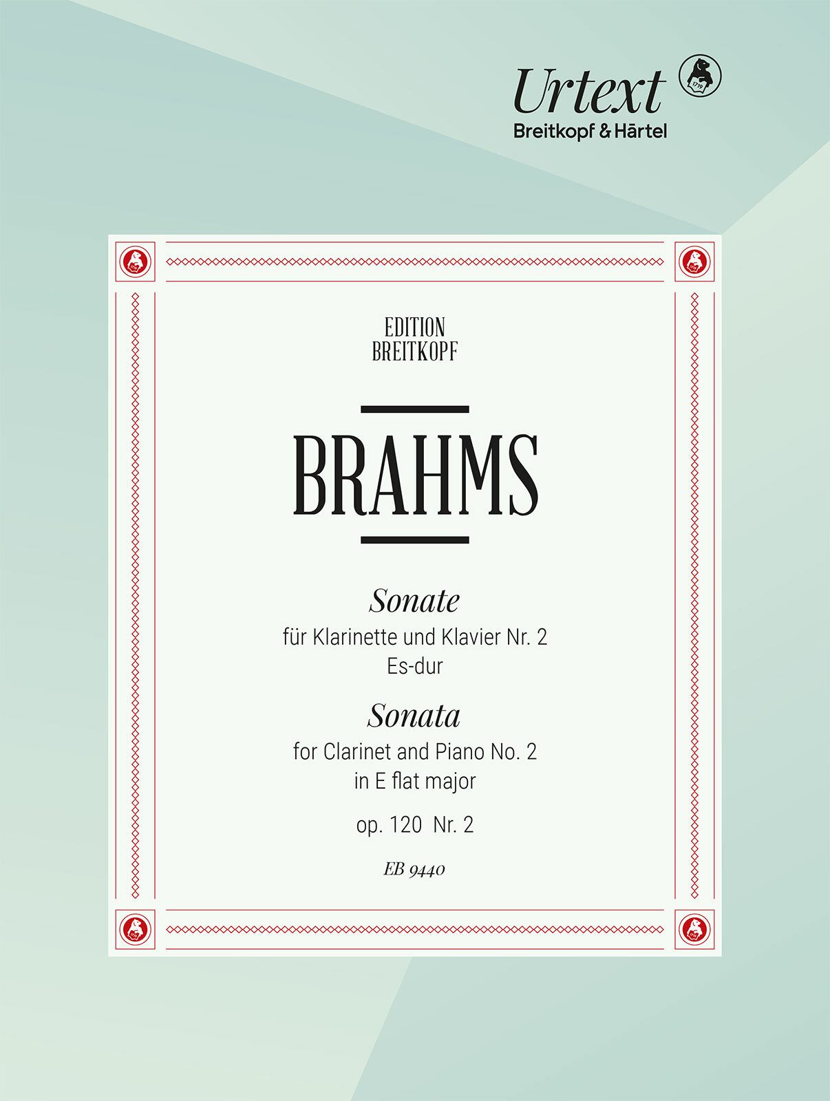 Brahms Sonata Op120 No2 Clarinet And Piano Sheet Music Songbook