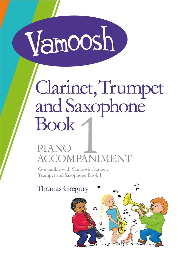 Vamoosh Clarinet Trumpet & Sax Piano Accomps Bk 1 Sheet Music Songbook