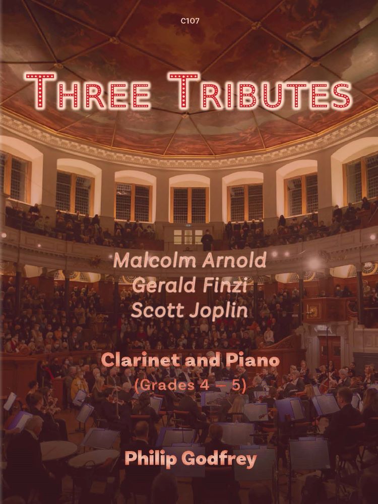 Godfrey Three Tributes Clarinet & Piano Sheet Music Songbook