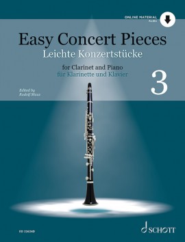 Easy Concert Pieces Vol. 3 Clarinet + Online Sheet Music Songbook