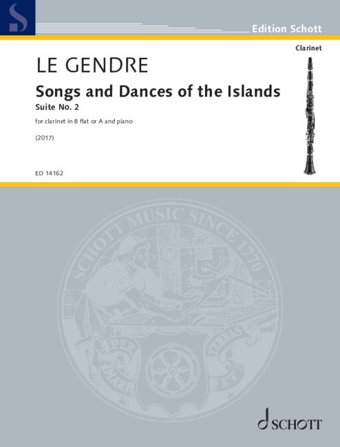 Le Gendre Songs And Dances Of The Islands Cl & Pf Sheet Music Songbook