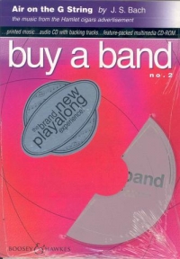 Buy A Band Bach Air On A G String Book & Cd Rom Sheet Music Songbook