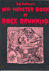 Mini Monster Book Of Rock Drumming Rothman Sheet Music Songbook