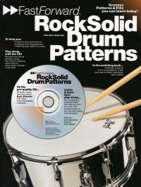 Fast Forward Rock Solid Drum Patterns Book & Cd Sheet Music Songbook