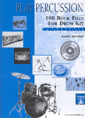 Play Percussion 100 Rock Fills Drum Kit Book Cd Sheet Music Songbook