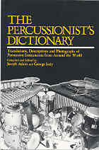 Percussionists Dictionary Sheet Music Songbook