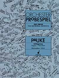 Test Pieces For Orchestral Auditions Timp/perc Sheet Music Songbook