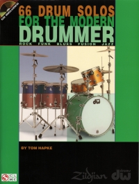 66 Drum Solos For The Modern Drummer Hapke Bk & Cd Sheet Music Songbook