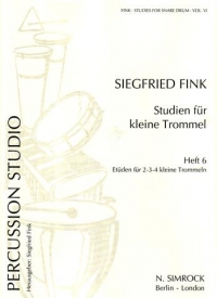 Percussion Studio Studies For Snare Drum 6 Fink Sheet Music Songbook