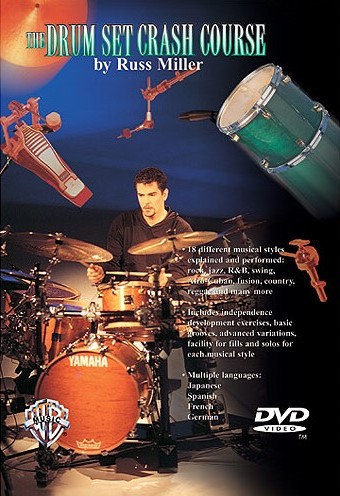 Drum Set Crash Course Miller Dvd Sheet Music Songbook