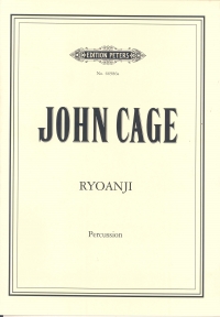 Cage Ryoanji Percussion Solo Sheet Music Songbook