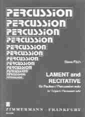 Fitch Lament & Recitative For Timpani Solo Sheet Music Songbook