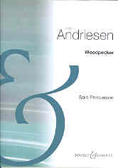 Andriessen Woodpecker Percussion Solo Sheet Music Songbook