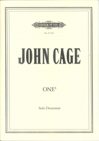 Cage One4 Solo Drummer Sheet Music Songbook