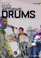 New Rock Anthems Drums Book Cd Sheet Music Songbook