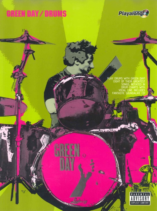 Green Day Drums Authentic Playalong Book Cd Sheet Music Songbook