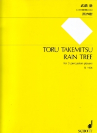 Takemitsu Rain Tree (for Three Percussion) Sheet Music Songbook