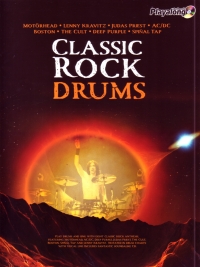 Classic Rock Drums Authentic Playalong Book Cd Sheet Music Songbook