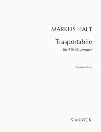 Halt Trasportabile 4 Percussionists Playing Score Sheet Music Songbook