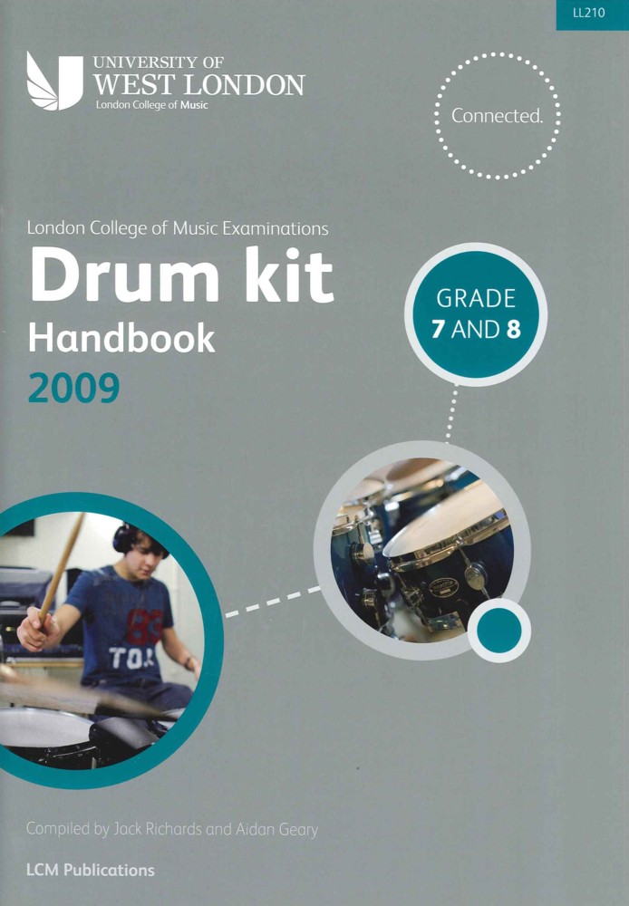 LCM           Drum            Kit            Handbook            Grades            7            &            8            Book            &           CD    CD        Sheet Music Songbook