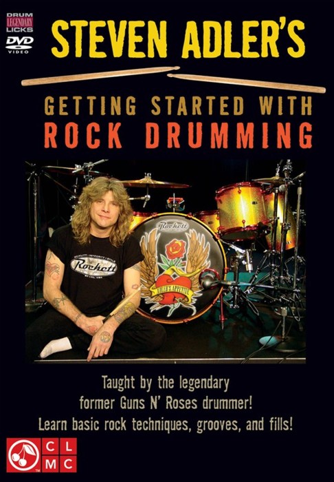 Steven Adler Getting Started With Rock Drumming Dv Sheet Music Songbook