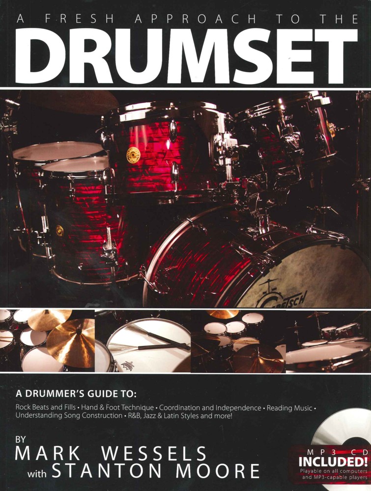 Fresh Approach To Drumset Wessels Book & Audio Sheet Music Songbook