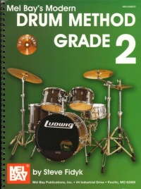 Modern Drum Method Grade 2 Fidyk Book & Cd Sheet Music Songbook