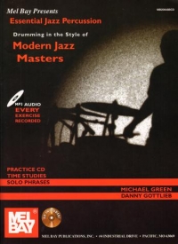 Essential Jazz Percussion Green/gottlieb Book & Cd Sheet Music Songbook