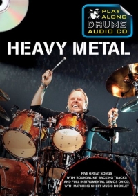 Play Along Drums Audio Cd Heavy Metal + Booklet Sheet Music Songbook