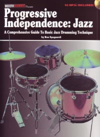 Progressive Independence Jazz Drums Book & Cd Sheet Music Songbook