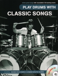 Play Drums With Classic Songs Book & Cd Sheet Music Songbook