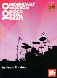 100 Legendary Modern Rock Drum Beats Prushko + Cd Sheet Music Songbook