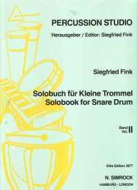 Solobook For Snare Drum Book 2 Fink Sheet Music Songbook