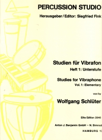 Schlueter Studies Vibraphone Sheet Music Songbook