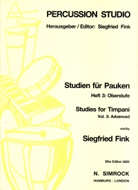 Fink Studies Vol. 3 Timpani Sheet Music Songbook
