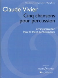 Vivier Cinq Chansons Pour Percussion Playing Score Sheet Music Songbook