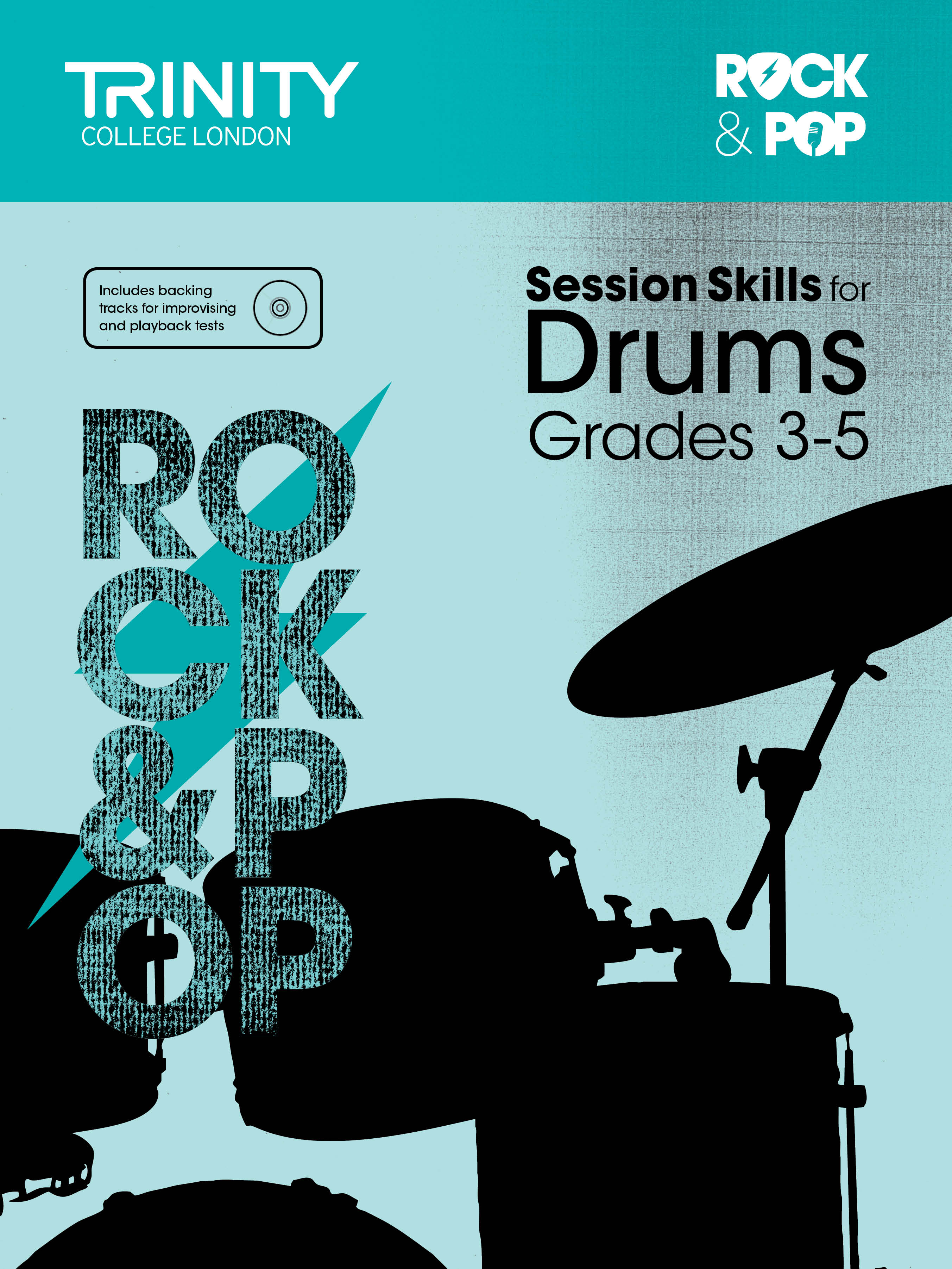 Trinity Rock & Pop Session Skills Drums Gr 3-5 Sheet Music Songbook